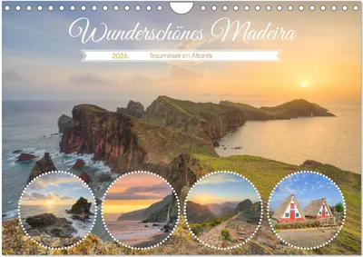 Produktbild von Wunderschönes Madeira (Wandkalender 2026 DIN A4 quer), CALVENDO Monatskalender