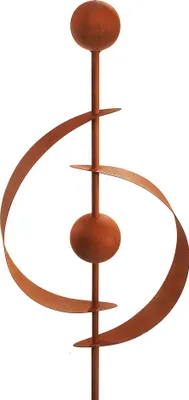Produktbild von Kobolo dekoratívna zástrčka záhradná zástrčka RUSTY SATURN - vzhľad hrdze - záhonová zástrčka záhradná dekorácia záhradná dekorácia pre exteriér rôzne vzory záhradné figúrky hrdzavá dekorácia