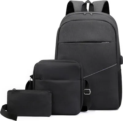 Obrázok produktu pre Batoh na notebook, veľkokapacitný, so stredným vreckom na ramene a malým vreckom na zips