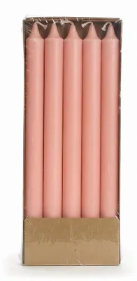 Image de Bougies en stéarine rustiques – Magnolia – Ø 2,2 × 28 cm – Lot de 10
