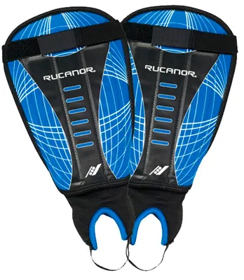 Image de Protège-tibia Free kick bleu, Taille : XS
