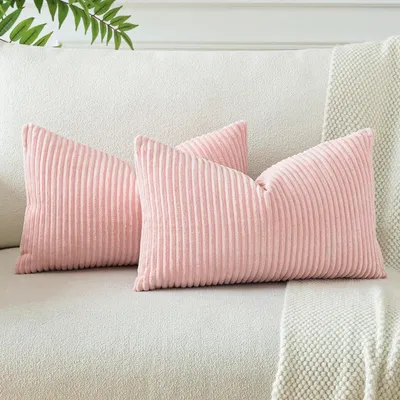 Immagine prodotto di Set di 2 federe per cuscini, 30x50 cm, colore rosa