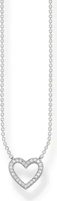 Produktbild von Thomas Sabo Damen Kette Herz Anhänger Zirkonia 925 Silber