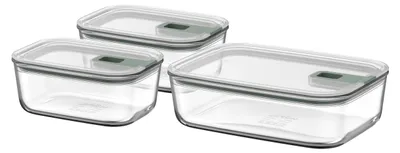Obrázek produktu pro MEPAL 106186294700 Frischhaltedosen-Set EasyClip grün 2x 0,7 l und 1x 1,5 l, 1 Set