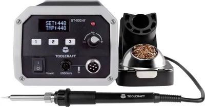 Produktbild von TOOLCRAFT ST-100 HF Hochfrequenz-Lötstation digital 100 W 50 - 480 °C inkl. Lötspitze