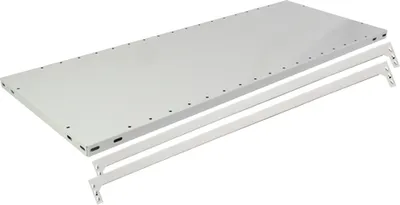 Produktbild von Fachboden für Schulte Eckregal Stecksystem | BxT 100x60cm | Inkl. Längenriegel | Lichtgrau