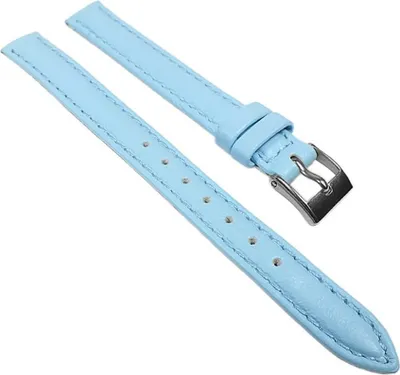 Produktbild von Miami Ersatzband Uhrenarmband Kalbnappa Band Hellblau 22558S, Stegbreite:22mm