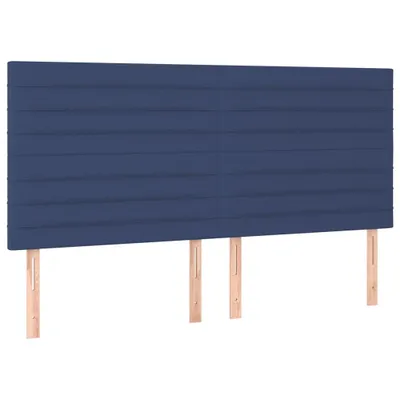 Produktbild von Kopfteile 4 Stk. Blau 80x5x78/88 cm Stoff