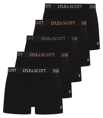Produktbild von Lyle & Scott - Boxershorts für Herren (5er-Pack) GT13102 (S) (Schwarz)