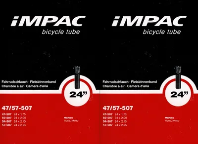 Produktbild von 2x Impac 24 Zoll AV Schlauch Auto Schrader Ventil 47 - 57 507