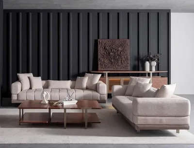 Produktbild von Wohnzimmer Set Einrichtung Sofa Beistelltisch 3+3 Sitzer und 2x Couchtisch Set