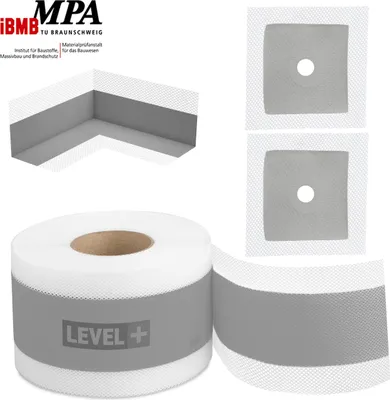 Produktbild von Dicht-Set Dichtband Wandmanschetten Innenecken Bandset Bad Dusche Küche Set G11