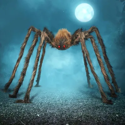 Obrázok produktu pre JOYIN Halloween pavúk Obrovský pavúk 150 cm Vonkajšie dekorácie Halloween dekorácie Halloween Party Yard Lawn Garden dekorácie