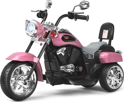 Image de Moto électrique 6 V, moto à piles avec musique, 91 x 48 x 64 cm, rose
