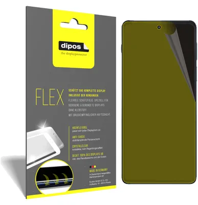 Produktbild von 2x Schutzfolie für Motorola Edge 20 Folie, 100% Displayabdeckung, dipos Flex