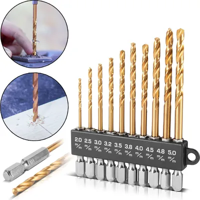 Obrázek produktu pro STAHLWERK Univerzální sada vrtáku 2-5 mm se šestihrannou stopkou 10 dílu