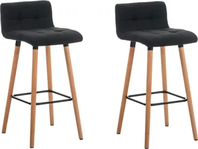 Obrázok produktu pre Súprava s 2 elegantnými barovými stoličkami - vysoké palls - ľahko udržiavateľná látka