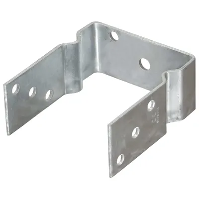 Immagine prodotto di vidaXL Supporti per pali 6 pezzi argento 12×6×15 cm Acciaio zincato