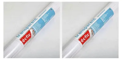 Produktbild von Transparente, glasklare, glänzende Klebefolie - Universelle selbstklebende Schutzfolie - als Buchfolie, Klarsichtfolie, Tischfolie, Fensterfolie, Möbelfolie, Bastelfolie 67,5 cm x 2 m (Packung mit 2)