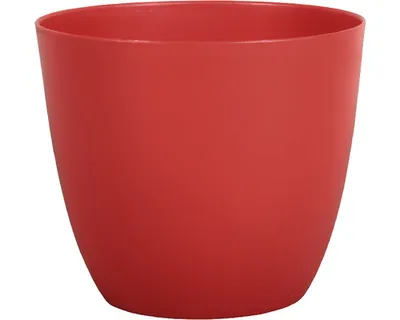 Zdjęcie produktu dla Plastikowa osłonka na doniczkę PATRICIE Ø 11 x 10 cm matowa czerwona