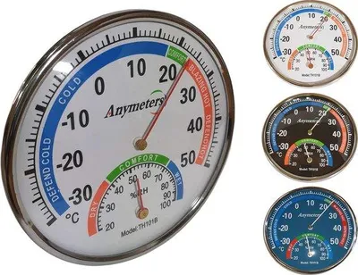 Immagine prodotto di Termometro digitale da interno con igrometro per uso interno ed esterno - Display digitale da 13 cm per temperatura e umidità da -30 a +50 °C