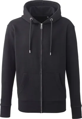 Produktbild von Anthem - Hoodie mit durchgehendem Reißverschluss Baumwolle aus biologischem Anbau für Herren PC4318 (XL) (Schwarz)