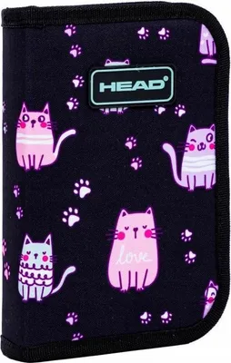 Zdjęcie produktu dla Piórnik pojedynczy bez wyposażenia Kotki Lovely Kitty Head AC1 Astra