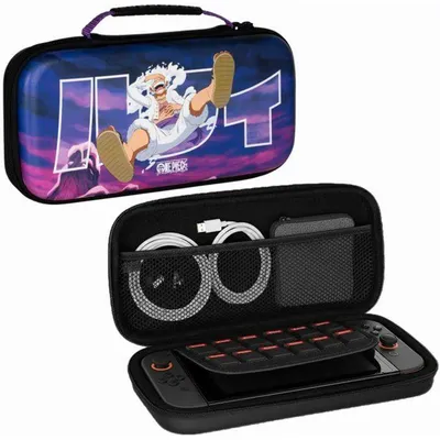 Image de Housse de Protection Nintendo Switch 2, Switch OLED, One Piece Luffy Gear 5, Rangement Accessoires, Violet