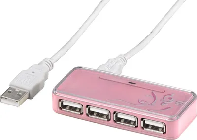 Produktbild von Hama USB Hub EMERGING 1:4, USB 2.0, Windows 2000/XP/Vista Mac OS 9.x