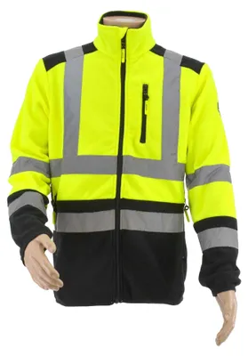 Produktbild von AW Tools - "T3" Fleecejacke für Herren AW2104 (XXL) (Reflektierendes Gelb)