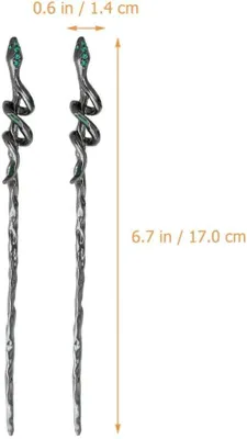 Imagen del producto de Horquillas en forma de serpiente, 2 unidades, accesorios para el cabello, ideales para la cocina