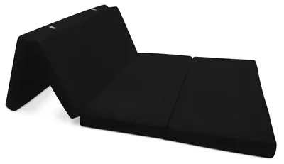 Immagine prodotto di Beautissu Materasso pieghevole Letto per ospiti Materasso pieghevole Campix, 120x195 cm, nero
