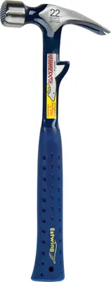 Produktbild von ESTWING Klauenhammer mit Hebeclip, Vinylgriff, gerade, Ø32mm 670g, geraute Bahn
