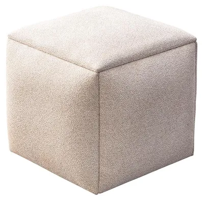 Produktbild von Hocker Sitzhocker Polsterhocker Stoffhocker Beige Schminkhocker Modern