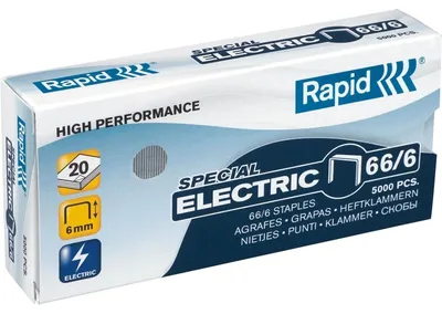 Obrázek produktu pro Rapid 24867900, Balík svorek, 66/7, 7 mm, 5000 svorek, 66/7, Galvanizovaný kov