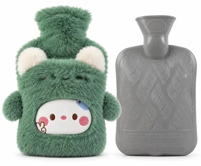 Obrázek produktu pro Termofor - Hřejivá láhev - Měkký potah - 1 l - Králík