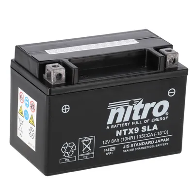Immagine prodotto di Batterie | Nitro | NTX9 / YTX9 | 8 AH | GEL