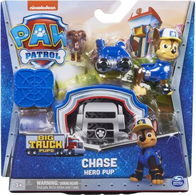 Produktbild von PAW Patrol , Big Truck Pups, Chase als Action-Figur mit Rettungsdrohne zum Anheften, Kabine als Hauptquartier und tierischer Freund, Kinderspielzeug, 3 Jahr(e), Paw Patrol, Mehrfarbig