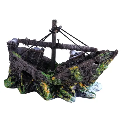 Produktbild von Kunstharz-Wasseraquarium-Ornament, Boot, Aquarium-Landschaftsdekoration