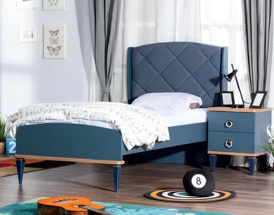 Productafbeelding van Kinderzimmer Bett Jugendzimmer Nachttisch Möbel Komplett Set Betten 2tlg.