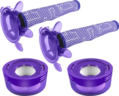Produktbild von Trade-Shop 4in1 Set: HEPA-Luftfilter (2x Vormotorfilter + 2x Nachmotorfilter) kompatibel mit Dyson V8 Focus Mattress Staubsauger