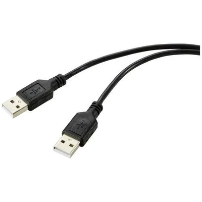 Obrázok produktu pre Renkforce RF-5771508, 1 m, USB A, USB A, USB 2.0, 0,48 Gbit/s, Čierna