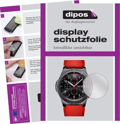 Produktbild von 6x Schutzfolie für Samsung Gear S3 klar Displayschutzfolie Folie Display Schutz dipos