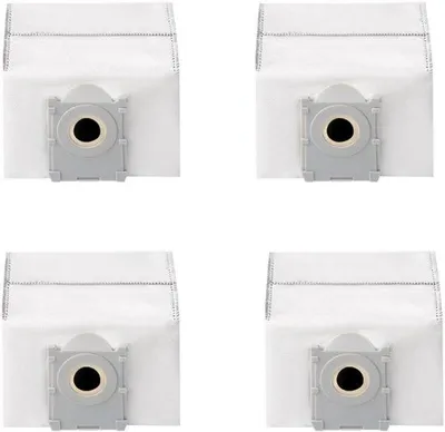 Zdjęcie produktu dla 4 worki materiałowe do odkurzaczy, pasujące do modeli Ecovacs (17,6 x 11,7 cm)