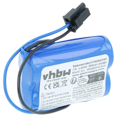 Produktbild von vhbw Batterie kompatibel mit 3HAC044168-001, 3HAB2038-1, 3HAB 9999-1, 1SAP180300R0001, 3HAC16831-1 Industrieroboter (3600 mAh, 7,2 V, Li-SOCl2)