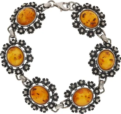 Produktbild von JuwelmaLux Trachten Armband 925/000 Sterling Silber mit Bernstein JL30-03-1967