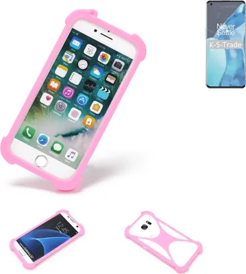 Produktbild von K-S-Trade Handy Hülle kompatibel mit OnePlus 9 Pro Schutz Hülle Bumper Silikon Schutz Hülle Cover Case Silikoncase Silikonbumper TPU Softcase