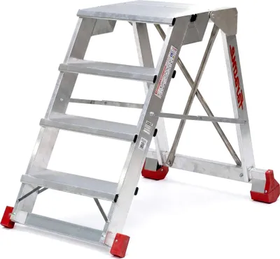 Zdjęcie produktu dla Drabina magazynowa FARAONE 4-stopniowa CM 4L - 2,98 m