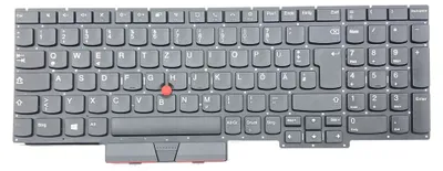 A top-down view of a laptop keyboard.