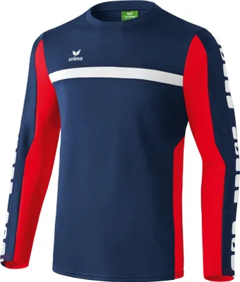 Produktbild von Erima Classic 5-CUBES Funktionssweat new navy/rot S
